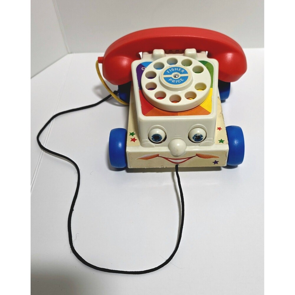 Vintage Pull Toy Phone Fisher Price